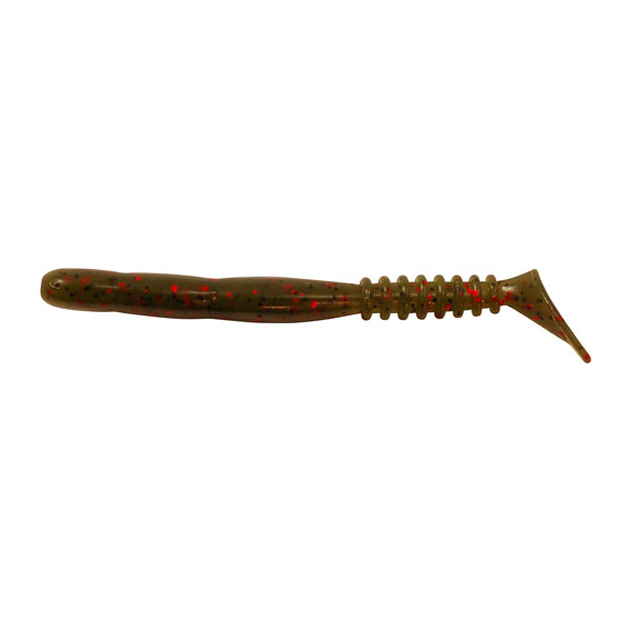 Силикон Reins ROCKVIB SHAD 3" 025 Watermelon red 15шт, Длина силикона: 3.0" (7,62 см), Расцветка силикона: 025 watermelon red, фото 