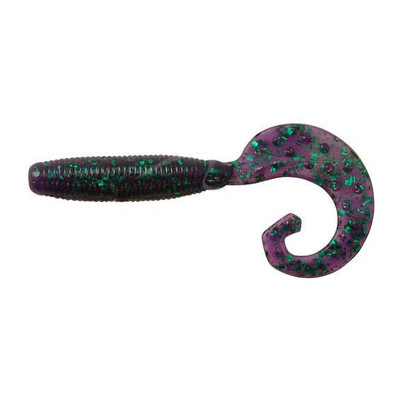 Силікон Reins Fat G-Tail Grub 3" 012 Junebug (12шт/уп), Довжина силікону: 3.0" (7,62 см), Колір силікону: 012 Junebug, фото 