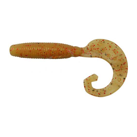 Силикон Reins FAT G TAIL GRUB 3" B09 Smoke Mustard 10шт, Длина силикона: 3.0" (7,62 см), Расцветка силикона: B09 Smoke Mustard, фото 