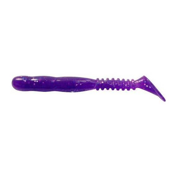 Силікон Reins Rockvibe Shad 2" 567 Lilac Silver & Blue Flake (20шт/уп), Довжина силікону: 2.0" (5,08 см), Колір силікону: 567 Lilac Silver&Blue Flake, фото 