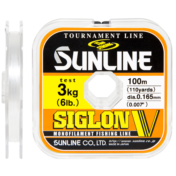 Жилка Sunline Siglon V 100м #1.0/0.165мм 3кг, Діаметр: 0.165, Розмотування: 100m, фото 