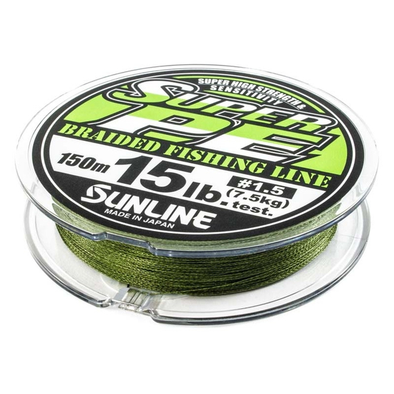 Шнур Sunline Super PE 150м 0,235мм 20Lb/10кг (темно-зеленый), Диаметр: #2/0.235mm, Размотка: 150m, Выберите цвет: темно-зеленый, фото 