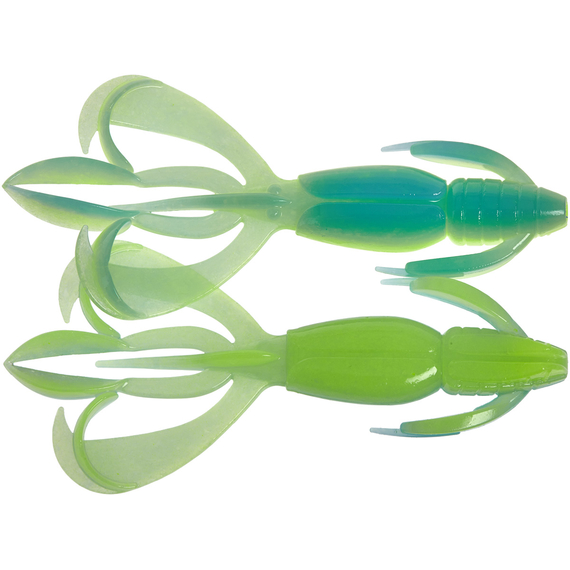 Силікон Keitech Crazy Flapper 4.4" (6 шт/упак), колір: pal#03 ice chartreuse, Довжина силікону: 4.4" (11.2 см), Колір силікону: PAL#03 Ice Chartreuse, фото 