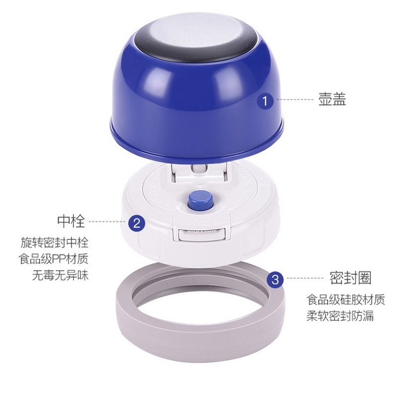 Термос ZOJIRUSHI (Японія) SJ-TG08AA 0.8л синій (с ремешком), Колір: синий, Об'єм (л): 0.8, фото , изображение 4