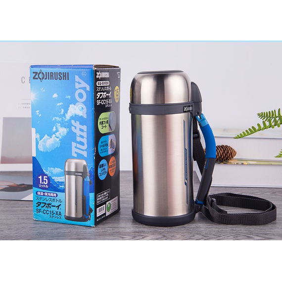 Термос ZOJIRUSHI (Японія) SF-CС15XA 1.5л сталевий (складна ручка+ремішок), Колір: стальной, Об'єм (л): 1.5, фото , изображение 12