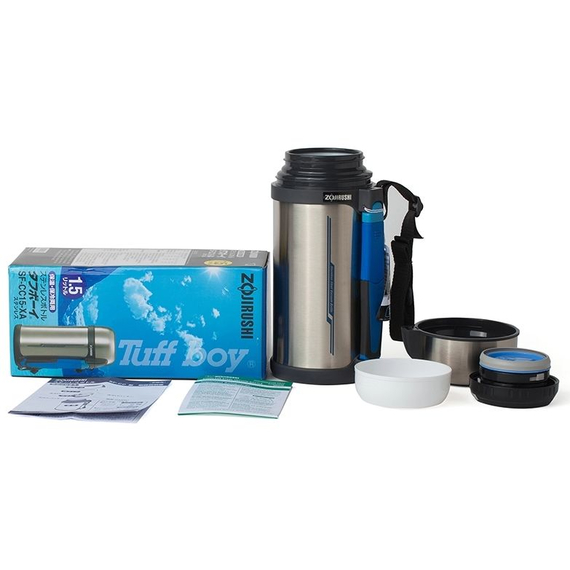 Термос ZOJIRUSHI (Японія) SF-CС15XA 1.5л сталевий (складна ручка+ремішок), Колір: стальной, Об'єм (л): 1.5, фото , изображение 11