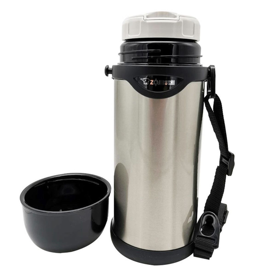 Термос ZOJIRUSHI (Япония) SJ-TG08XA 0.8л серебро (с ремешком), Выберите цвет: серебро, Объем (л.): 0.8, фото , изображение 4