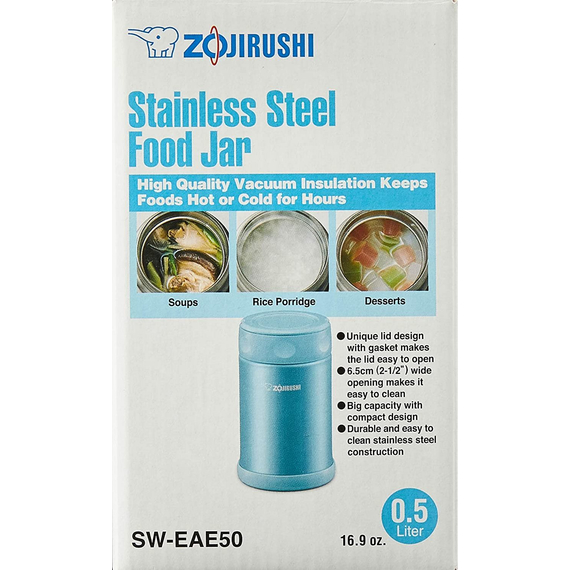 Харчовий термоконтейнер ZOJIRUSHI (Японія) SW-EAE50AB 0.5л синій, Колір: синий, Об'єм (л): 0.5, фото , изображение 5
