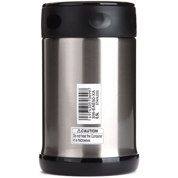 Харчовий термоконтейнер ZOJIRUSHI (Японія) SW-EAE50XA 0.5л сталевий, Колір: стальной, Об'єм (л): 0.5, фото , изображение 2
