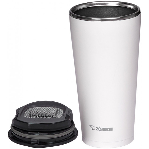 Термостакан ZOJIRUSHI SX-FSE45WA с ситечком 0.45л, белый, Выберите цвет: белый, Объем (л.): 0.45, фото , изображение 3