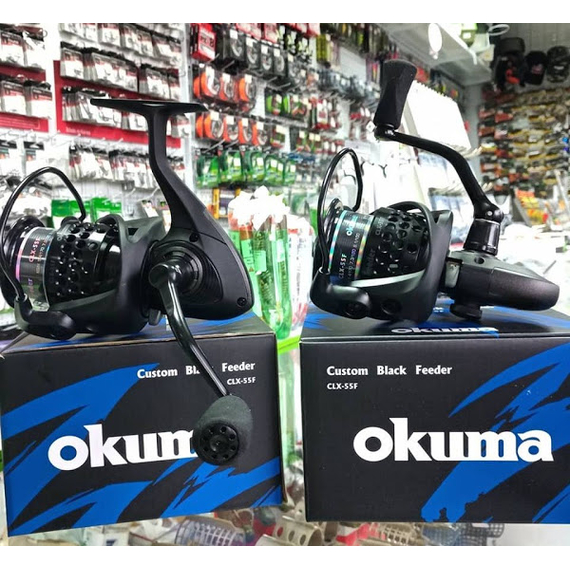 Котушка Okuma Custom Black Feeder CLX-55F 7+1BB, Розмір шпулі: 5500, фото , изображение 8