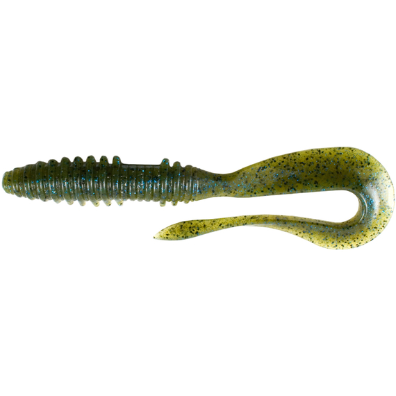 Силикон Keitech Mad Wag 7" (6 шт/упак) ц:210 watermelon pp. blue, Длина силикона: 7" (17.8 см), Расцветка силикона: 210 Watermelon PP. Blue, фото 