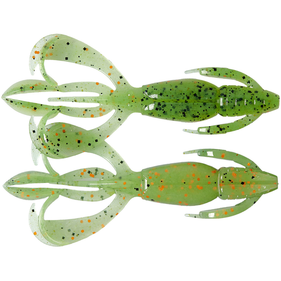 Силікон Keitech Crazy Flapper 2.8" (8 шт/уп), колір: ea#05 hot fire tiger, Довжина силікону: 2.8" (7.1 см), Колір силікону: EA#05 Hot Fire Tiger, фото 