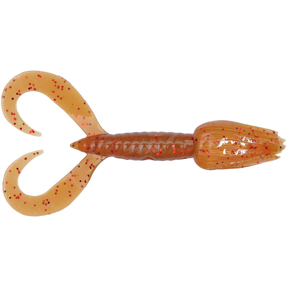 Силікон Keitech Little Spider 2" (8 шт/уп), колір:pal#07 motoroil red flake, Довжина силікону: 2" (5.1 см), Колір силікону: pal#07 motoroil red flake, фото 