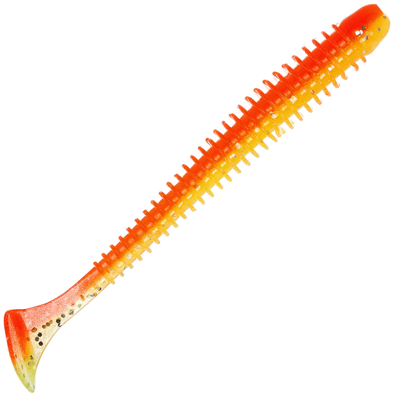 Силікон Keitech Swing Impact 4" (8 шт/упак), колір:pal#04 sun shine lemon, Довжина силікону: 4" (10.2 см), Колір силікону: PAL#04 Sun Shine Lemon, фото 