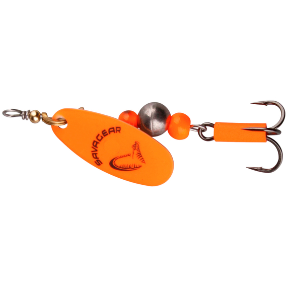 Блешня Savage Gear Caviar Spinner #4 14g 06-Fluo Orange, фото 