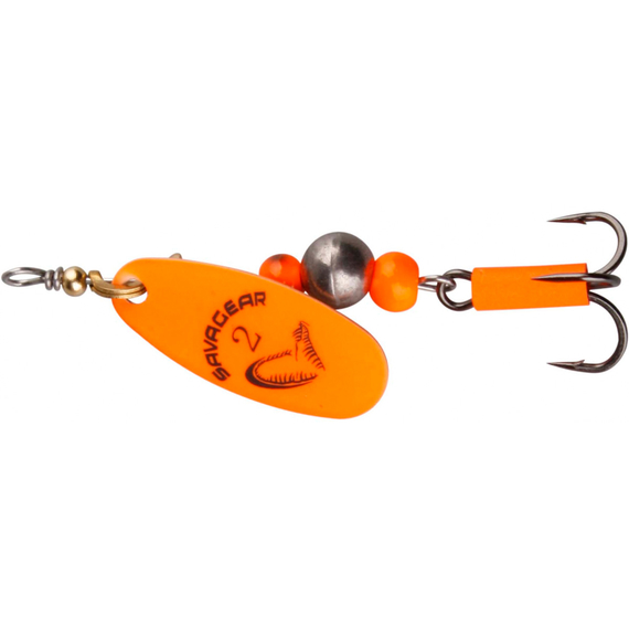 Блешня Savage Gear Caviar Spinner #2 6g 06-Flou Orange, Вага блешні: 6g, Колір блешні: Fluo Orange, фото 