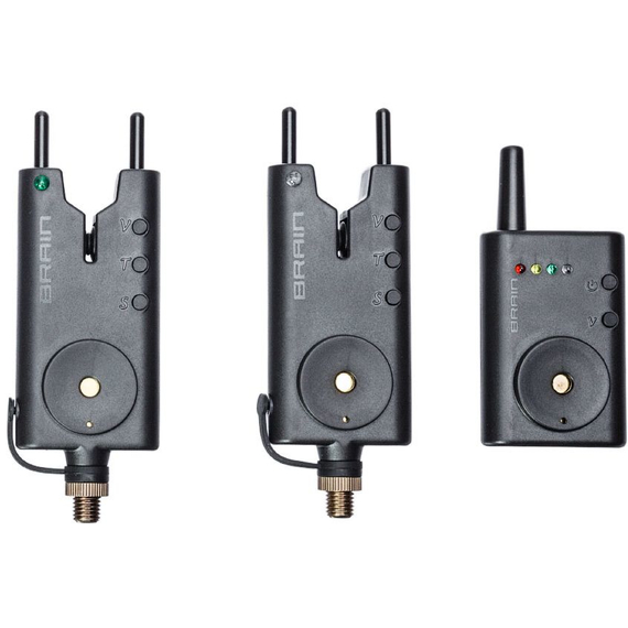 Набор сигнализаторов Brain Wireless Bite Alarm B-1 2+1, фото 