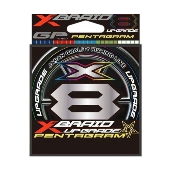 Шнур YGK X-Braid Upgrade X8 Pentagram 200m #1.2/0.185mm 25Lb/11.3kg, Діаметр: #1.2/0.185mm, Розмотування: 200m, фото 