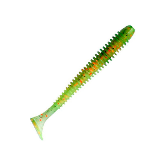 Силікон Keitech Swing Impact 3.5" (8 шт/упак), колір:ea#05 hot fire tiger, Довжина силікону: 3.5" (8.9 см), Колір силікону: EA#05 Hot Fire Tiger, фото 