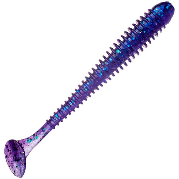 Силикон Keitech Swing Impact 4.5" (6 шт/упак) ц:408 electric june bug, Длина силикона: 4.5" (11.4 см), Расцветка силикона: 408 Electric June Bug, фото 