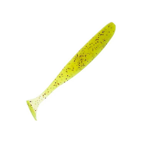 Силикон Keitech Easy Shiner 4.5" (6 шт/упак) ц:pal#01 chartreuseredflake, Длина силикона: 4.5" (11.4 см), Расцветка силикона: PAL#01 ChartreuseRedFlake, фото 
