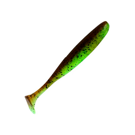 Силикон Keitech Easy Shiner 2" (12 шт/упак) ц:401 greenpumpkinpp.chart, Длина силикона: 2" (5.1 см), Расцветка силикона: 401 Green Pumpkin/Chartreuse, фото 