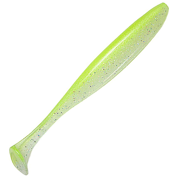 Силікон Keitech Easy Shiner 8" (2 шт/упак), колір:484 chartreuse shad, Довжина силікону: 8" (20.3 см), Колір силікону: 484 chartreuse shad, фото 