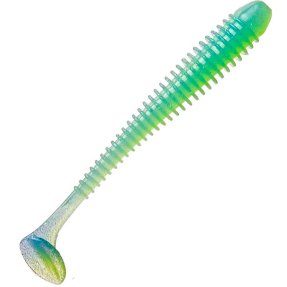 Силикон Keitech Swing Impact 3.5" (8 шт/упак) ц:pal#03 ice chartreuse, Длина силикона: 3.5" (8.9 см), Расцветка силикона: EA#13 Ice Chartreuse, фото 