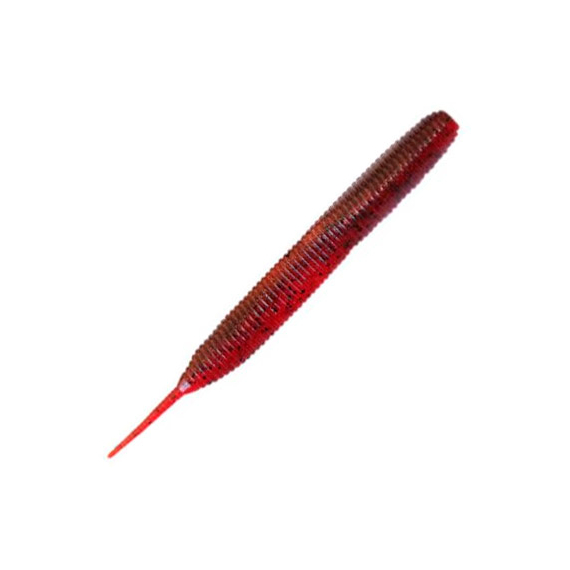 Силікон Keitech Sexy Impact 3.8" (10 шт/упак), колір:435 scuppernong/red, Довжина силікону: 3.8" (9.7 см), Колір силікону: 435 Scuppernong/Red, фото 