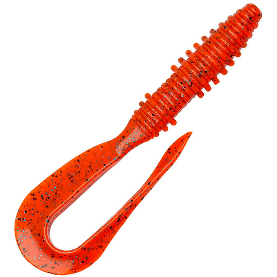 Силікон Keitech Mad Wag Mini 3.5" (10 шт/упак), колір:ea#13 spicy mustard/blue, Довжина силікону: 3.5" (8.9 см), Колір силікону: EA#13 Spicy Mustard/Blue, фото 