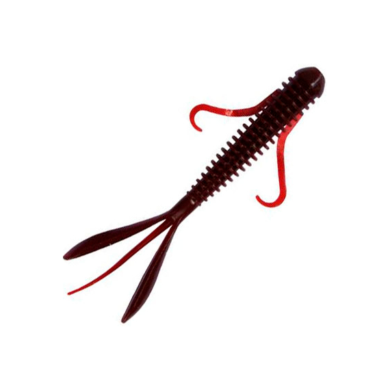 Силікон Keitech Hog Impact 4" (8 шт/упак), колір:006 cola, Довжина силікону: 4" (10.2 см), Колір силікону: 006 Cola, фото 