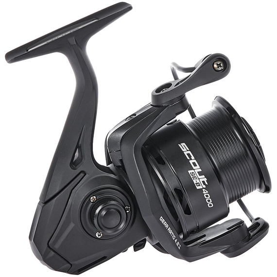 Катушка Brain Scout SE-B 4000S Black (8+1 подшип.), низкопрофильная шпуля, 4.9:1, Размер шпули: 4000S Black, фото , изображение 3