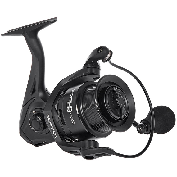 Катушка Brain Scout SE-B 4000S Black (8+1 подшип.), низкопрофильная шпуля, 4.9:1, Размер шпули: 4000S Black, фото , изображение 4