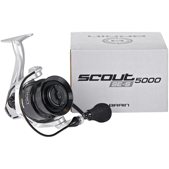 Котушка Brain Scout SE-S 6000S Silver (8+1 підшип.), низькопрофільна шпуля, 4.9:1, Розмір шпулі: 6000S Silver, фото , изображение 6