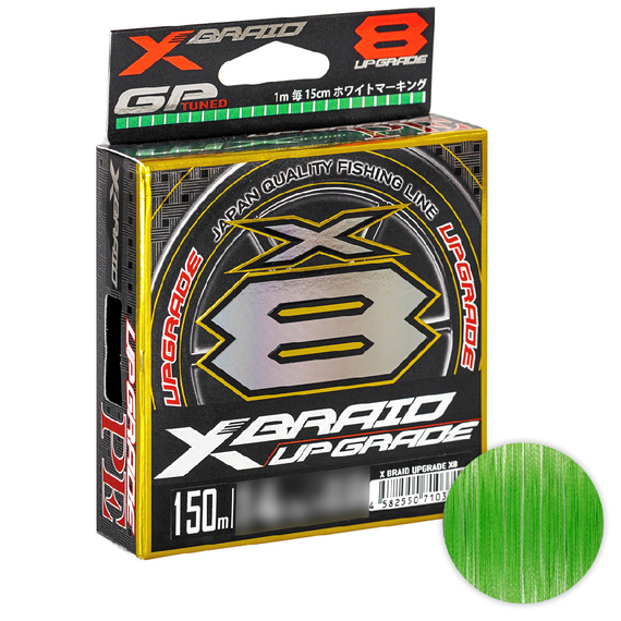 Шнур YGK X-Braid Upgrade X8 200m #0.8/0.148mm 16Lb/7.3kg, Діаметр: #0.8/0.148mm, Розмотування: 200m, фото 