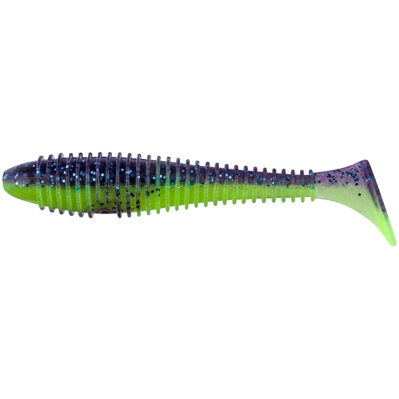 Силикон Keitech Swing Impact FAT 4.8" (5 шт/уп) цвет: pal#06 violet lime berry, Длина силикона: 4.8" (12.2 см), Расцветка силикона: PAL#06 Violet Lime Berry, фото , изображение 2