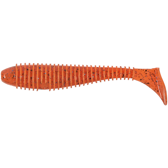 Силікон Keitech Swing Impact FAT 4.8" (5 шт/уп), колір:ea#13 spicy mustard/blue, Довжина силікону: 4.8" (12.2 см), Колір силікону: EA#13 Spicy Mustard/Blue, фото , изображение 2