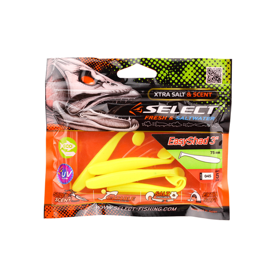 Силикон Select Easy Shad 3" col.045 (5 шт/упак), Длина силикона: 3" (7.62 см), Расцветка силикона: 045, фото , изображение 23