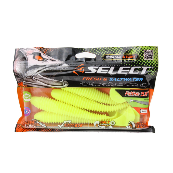 Силікон Select Fatfish 5.8" col.045 (4 шт/упак), Довжина силікону: 5.8" (14.73 см), Колір силікону: 045, фото , изображение 2