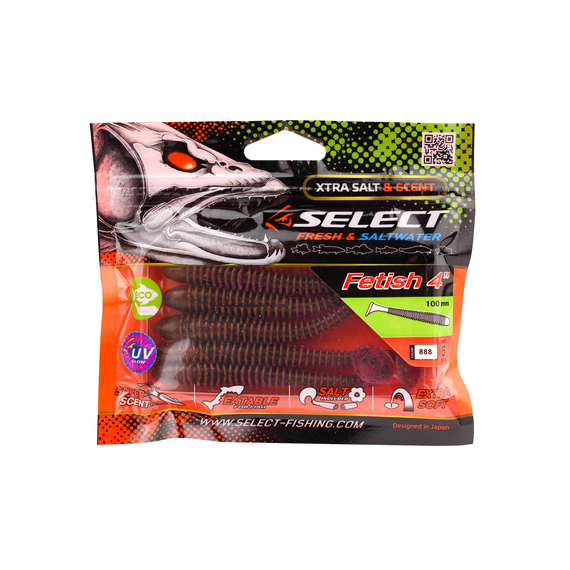 Силікон Select Fetish 4" col.888 (5 шт/упак), Довжина силікону: 4.0" (10.16 см), Колір силікону: 888, фото , изображение 8