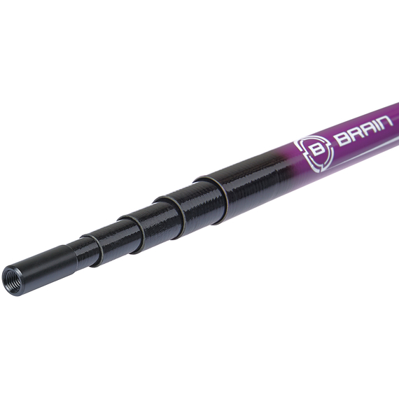 Ручка для підсака Brain Apex Traveller 2.7м — компактна, телескопічна, з різьбовим кріпленням, Довжина ручки: 2.7m, фото , изображение 2