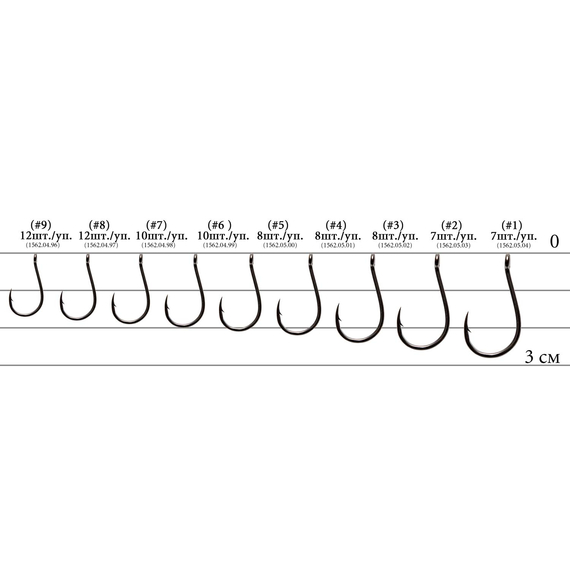 Гачок Decoy KR-30 RINGED MULTI #7 (10 шт/уп), фото , изображение 3