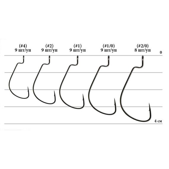 Гачок Decoy Worm11 Tournament #1/0 (9 шт/уп), фото 