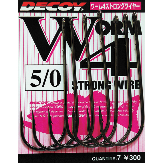 Крючок Decoy Worm4 Strong Wire #1/0 (9 шт/уп), фото 