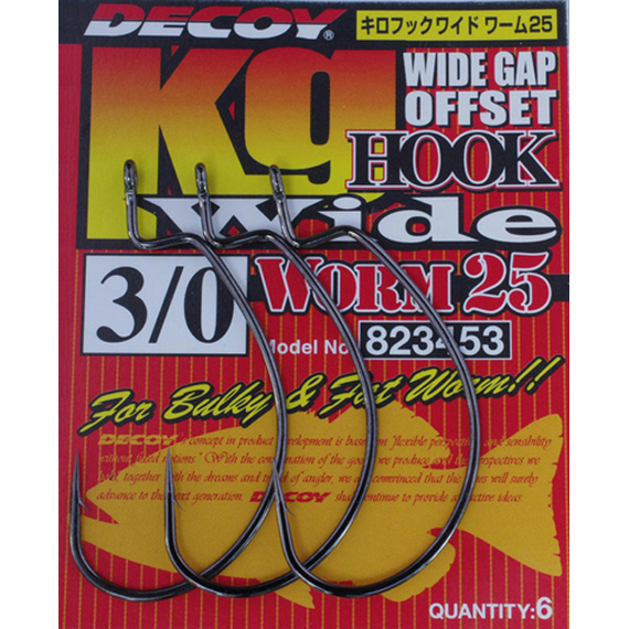 Крючок Decoy Worm25 Hook Wide #4/0 (5 шт/уп), фото 