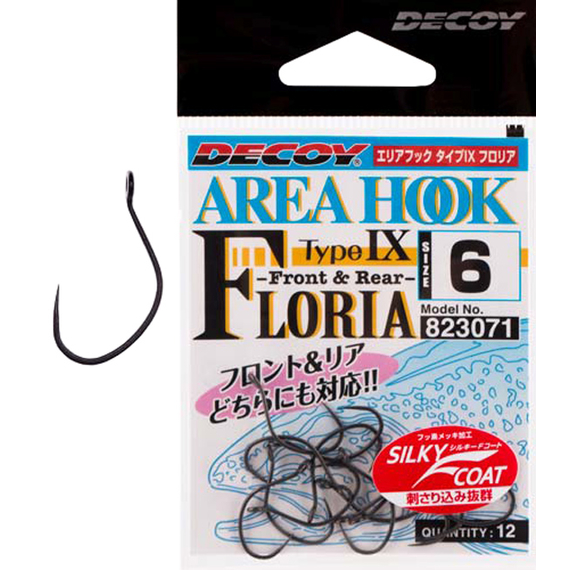 Крючок Decoy AH-IX FLORIA #6 (12 шт/уп), фото 