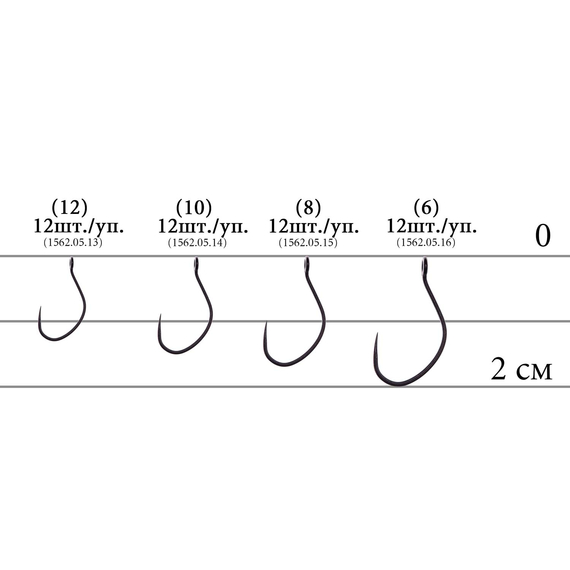 Крючок Decoy AH-IX FLORIA #6 (12 шт/уп), фото , изображение 3