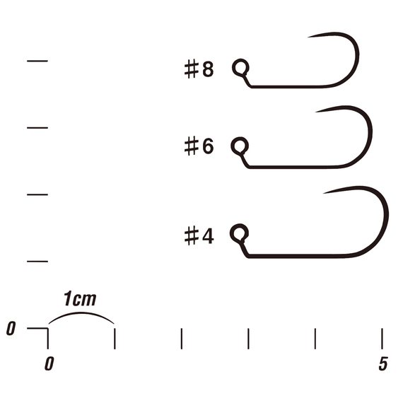 Гачок Decoy AH-12 Area Hook Jiggy #6 (10 шт/уп), фото , изображение 3
