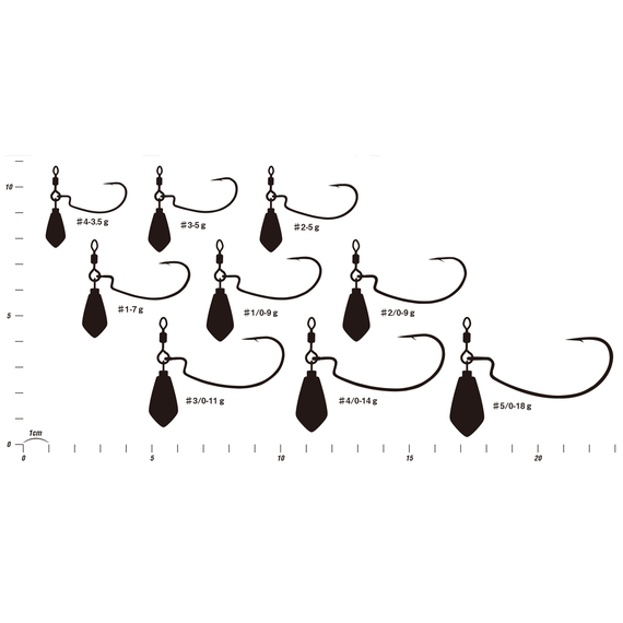 Монтаж Decoy Worm317 Zero-Dan Heavy #1/0 9.0g (2 шт/уп), фото , изображение 2